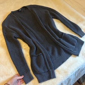 A.n.a Navy Blue Sweater Cradigan w Pockets